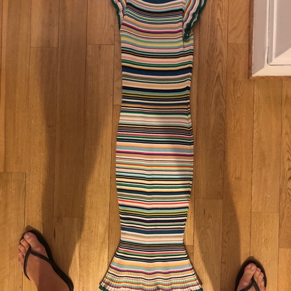 Milly micro striped mermaid dress - Picture 4 of 5
